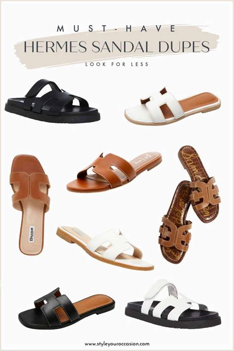 look alike hermes sandal|Hermes style flat sandals.